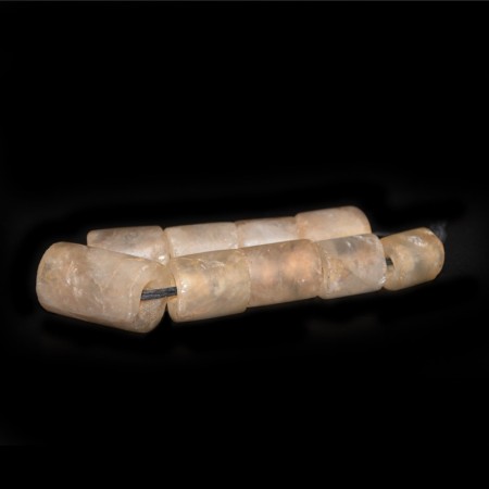 Ancient Rock Crystal Tube Beads