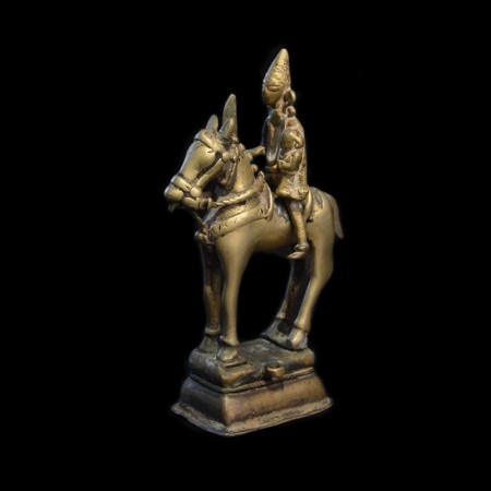 Hindu god on horse