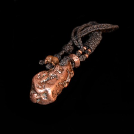 Natural copper nugget talisman