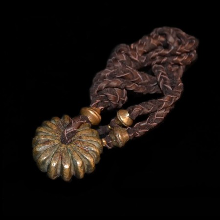 Antique indian opium weight amulet