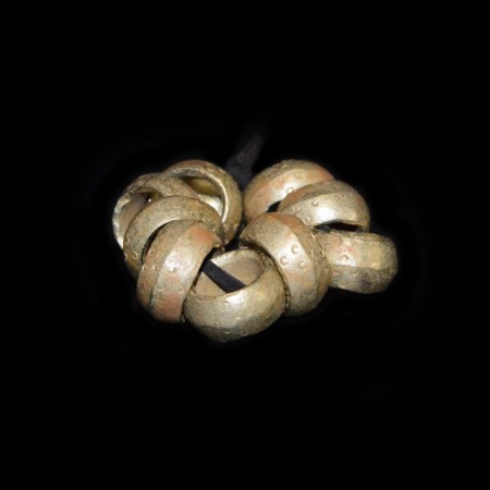 Ten Antique Ethiopian Brass Rings