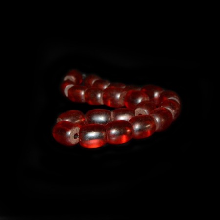 Strand with red antique Faturan Amber Beads