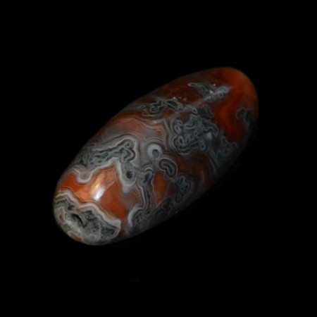 Yangtse Rainflower Agate Pebble Bead