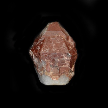 Red Skeletal Rock Crystal Quartz Point