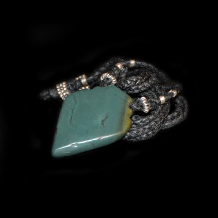 Ancient Islamic Jasper Amulet Necklace