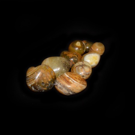 Large polished Agate Stone Beads