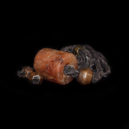 Huge neolithic Quartz / Calcite & Copper Bead Necklace