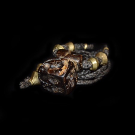 Antique Islamic Hematite Seal Bead Necklace