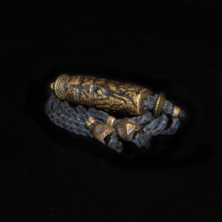 Antique Islamic Brass Seal Choker Necklace