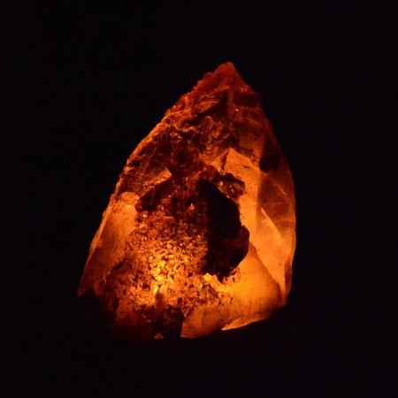 Black Rock Crystal Point Light from the Himalaya