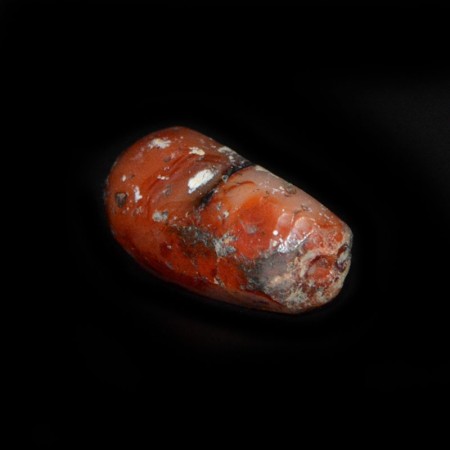 Ancient Facet Carnelian Bead