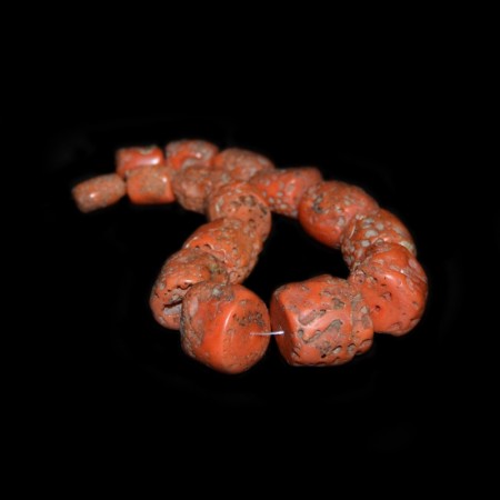 Antique Coral Beads