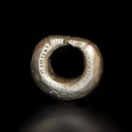 Large Antique Silver Amulet Ring