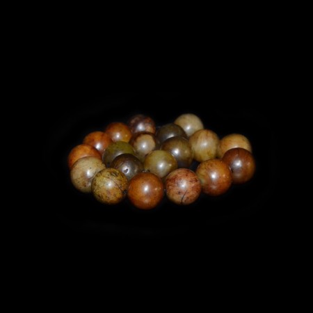 Strand with large antique Jade Beads