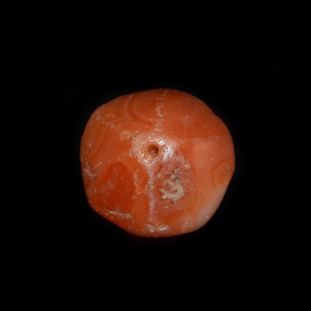 Massive large ancient facetted Carnelian Bead