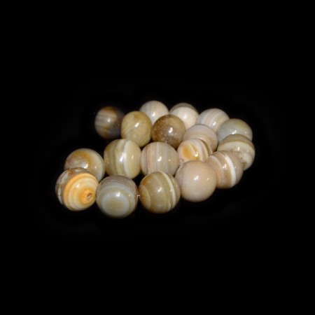 Strand antique banded Agate Beads