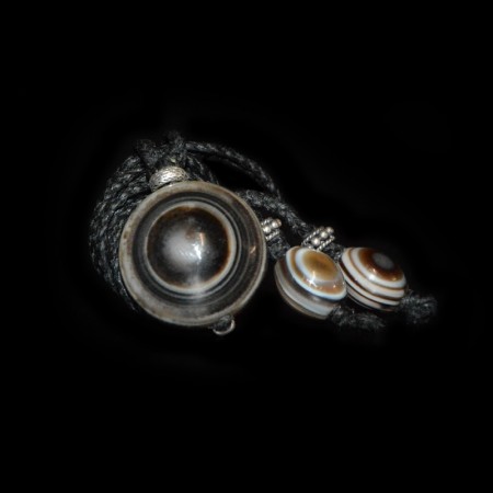 Luk Mik Eye Agate Amulet Necklace