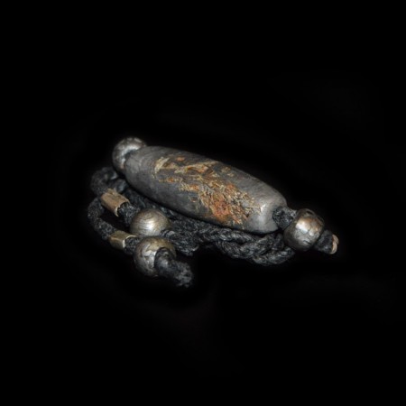 Large Muonionalusta Meteorite Bead Choker Necklace