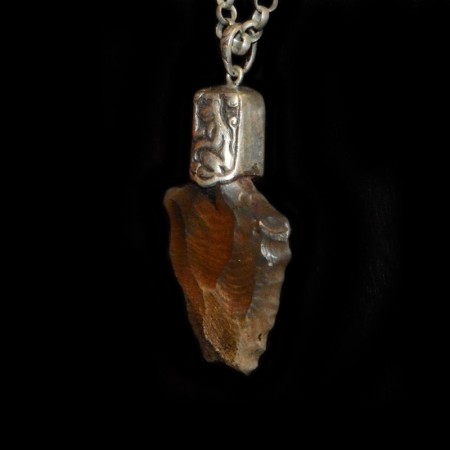 Neolithic Tool Silver Pendant
