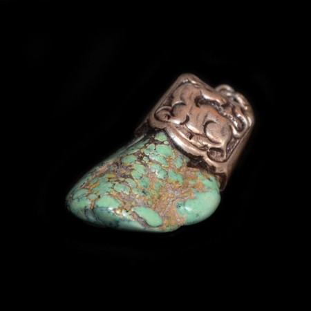 Old ethnic Turquoise Silver Pendant