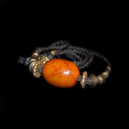 Antique Simulated Amber Chocker Necklace