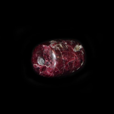 Red Tourmaline Tube Bead