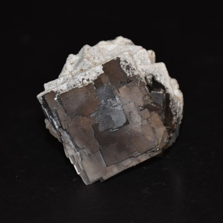 Natürlich terminierter, verschneiter kubischer Fluorit Kristall aus Pakistan
