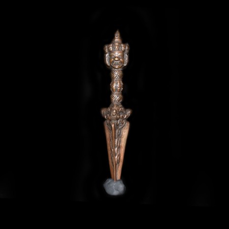 Antiker Mahakala Bronze Phurba