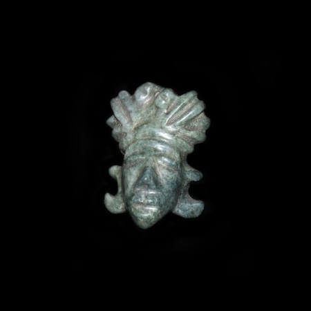 Maya Style Jade Amulett