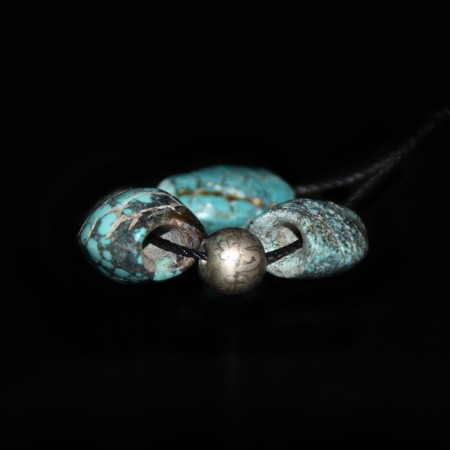 Antike geschnitzte tibetische Türkis Schildkröten Perlen