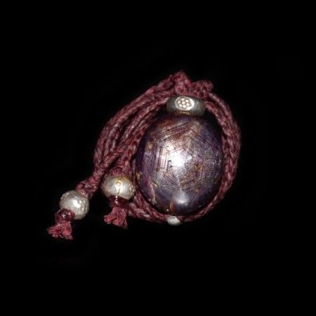 Stern Safir Amulett Halskette