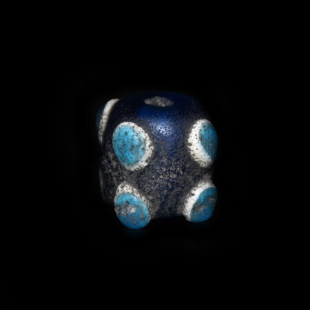 Antike blaue islamische Augen Glas Perle