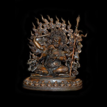 Grosse schwere Mahakala Statue
