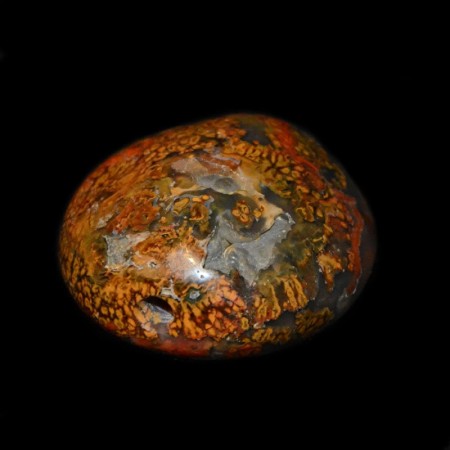 Indonesian Plume Agate Bead by mystically