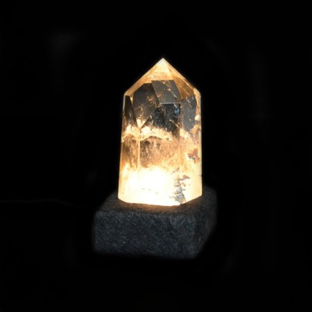 Polierter Bergkristall LED Licht
