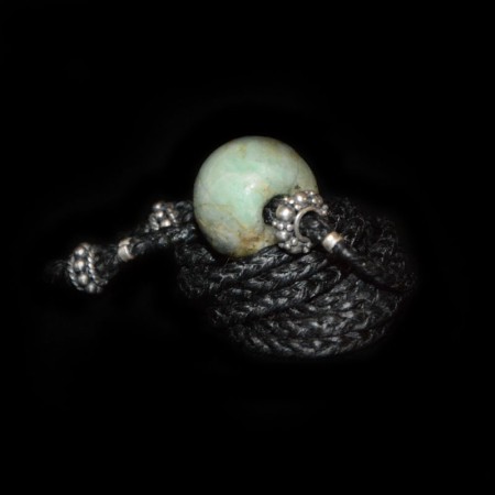 Antike Amazonit Edelsteinperle Choker Halskette