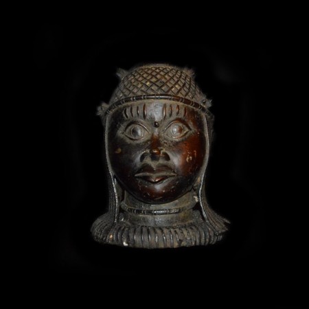 Benin Oba Bronze Kopf