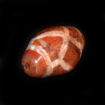 Large etched Carnelian Bead