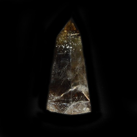 Polierte Rutil Citrin Kristallspitze