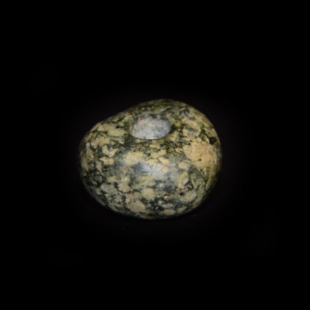 Antike Präkolumbische Jadeit Edelsteinperle