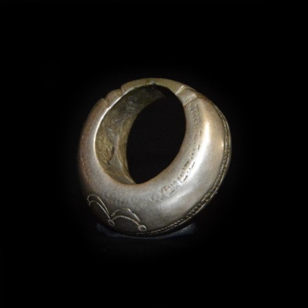 Massives antikes Silber Ring Amulett