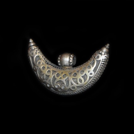 Antikes Silber Amulett aus Rajastan, Indien