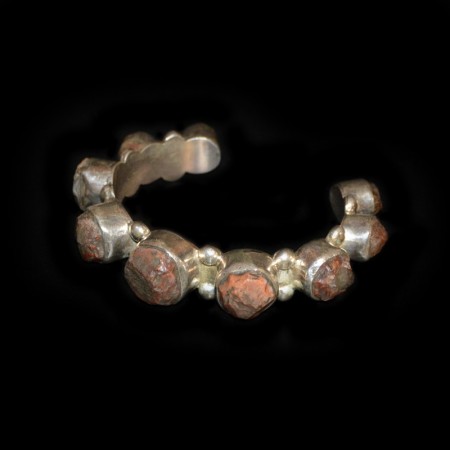 Neolithische Karneol Silber Armband