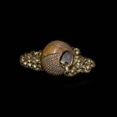 Antikes ethiopisches Ring Amulett Halskette
